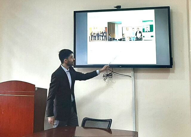 <p>BDU-da kvant xromodinamikasının yüksək spinli rezonanslarına dair elmi seminar</p>