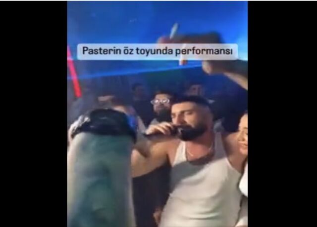 Məşhur reper toyunda alt paltarında iştirak etdi (VİDEO)