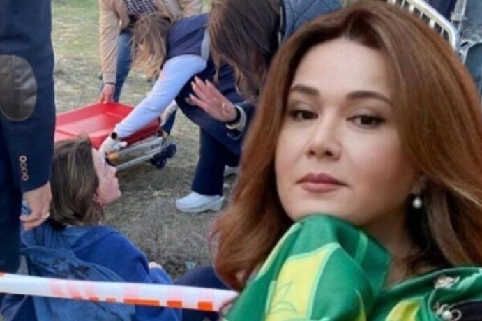 <p>Mehriban Zəkinin qəzadan sonra ilk FOTOSU</p>