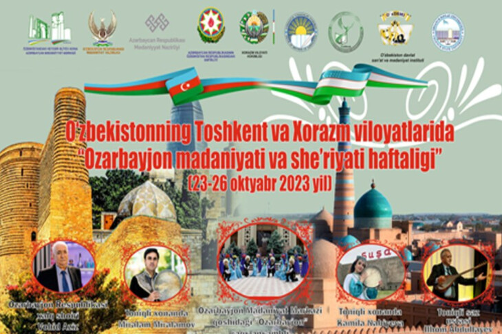 <p>Özbəkistanın Daşkənd və Xarəzm vilayətlərində “Azərbaycan mədəniyyəti və poeziya həftəliyi” keçiriləcək<br />
 </p>